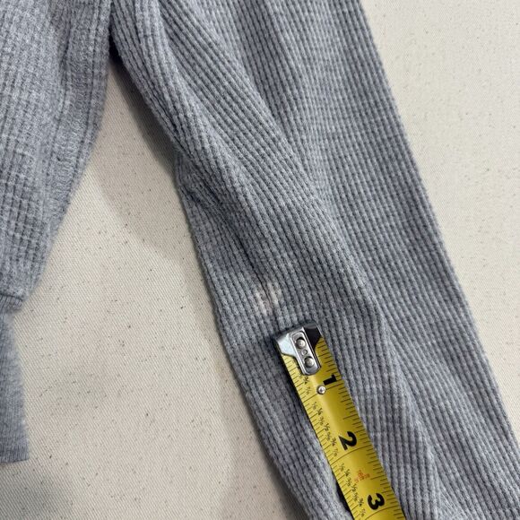 Aritzia TNA Hoodie Womens Size Small Waffle Knit Full Zip Sweatshirt Grey - Picture 5 of 8